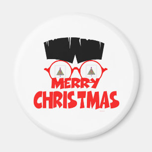 Merry Christmas Caricature Refrigerator Magnet
