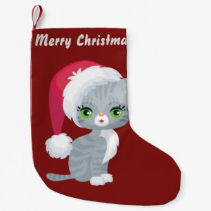 Merry Christmas Cat Stocking