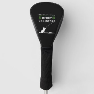 Merry Christmas Cat Ugly Sweater Golf Head Cover