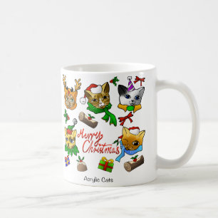 Merry Christmas Cats Coffee Mug