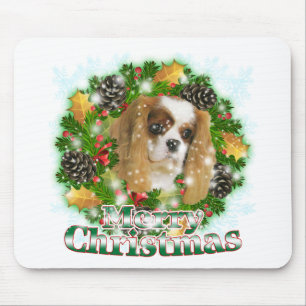 Merry Christmas Cavalier Mouse Pad