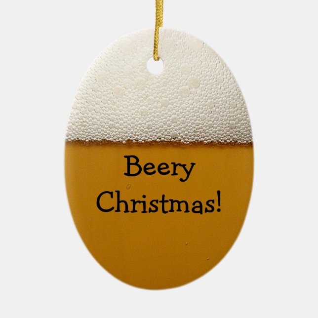 Merry Christmas Ceramic Ornament (Front)