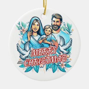 Merry Christmas  Ceramic Ornament