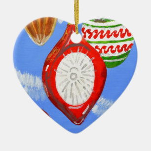 Merry Christmas Ceramic Ornament