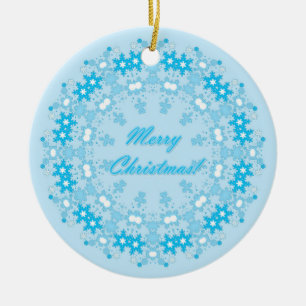 merry Christmas Ceramic Ornament