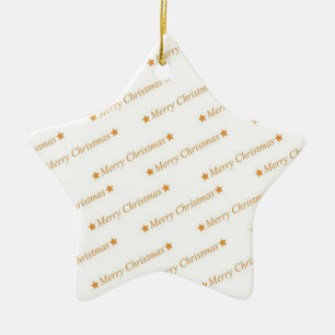 Merry Christmas Ceramic Ornament