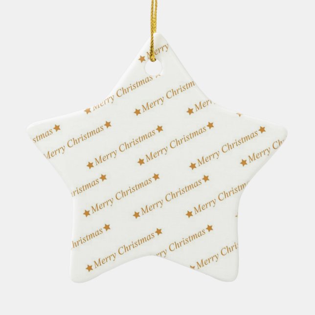 Merry Christmas Ceramic Ornament (Front)