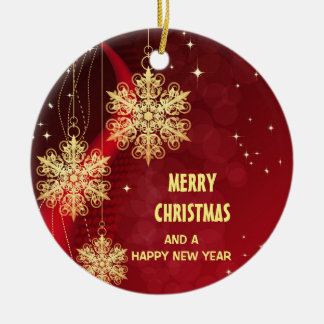 "Merry Christmas"  Ceramic Ornament