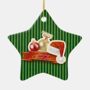 Merry Christmas! Ceramic Ornament