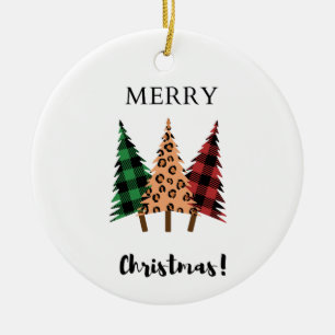 merry christmas ceramic ornament