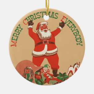 Merry Christmas        Ceramic Ornament