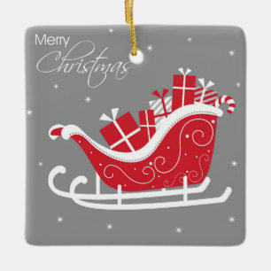 Merry Christmas Ceramic Ornament