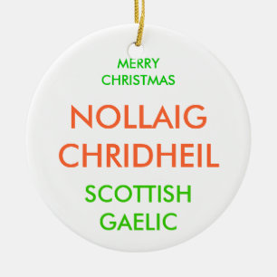 MERRY CHRISTMAS, CERAMIC ORNAMENT