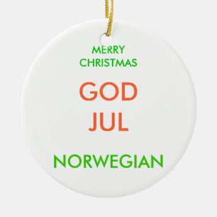 MERRY CHRISTMAS, CERAMIC ORNAMENT