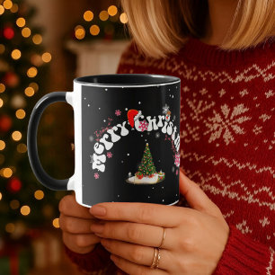 Merry Christmas Cercle Graffity Coffee Mug