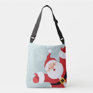 Merry Christmas Cheerful Santa Crossbody Bag