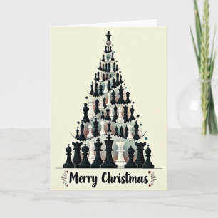 Merry Christmas Chess Tree Card