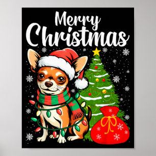 Merry Christmas Chihuahua  Poster