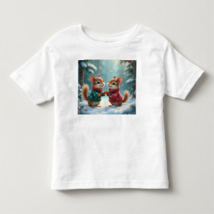 Merry christmas chipmunks toddler t-shirt
