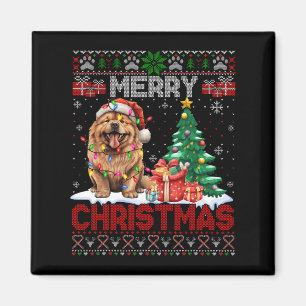 Merry Christmas Chow Chow Dog Lover Family Ugly Xm Magnet