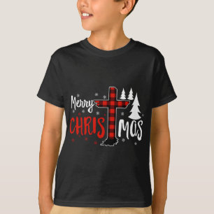 Merry Christmas Christians Buffalo Plaid T-Shirt
