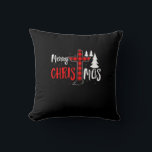 Merry Christmas Christians Red Buffalo Plaid Cross Throw Pillow<br><div class="desc">This is a great gift for your family,  friends during Hanukkah holiday. They will be happy to receive this gift from you during Hanukkah holiday.</div>