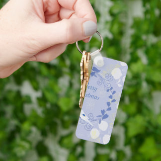 merry christmas, christmas,bird,flowers, nature, p keychain