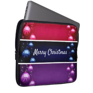 Merry Christmas Christmas Bulbs Electronics Bag