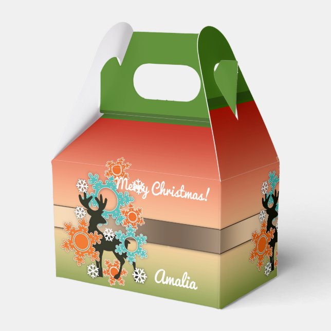 Merry Christmas, Christmas , Christmas decor Favor Box (Front Side)