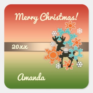 Merry Christmas, Christmas , Christmas decor Square Sticker