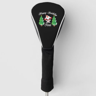 Merry Christmas Christmas Christmas Present Golf Head Cover