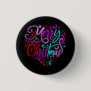 Merry Christmas - Christmas Designs  T-Shirt 1 Inch Round Button