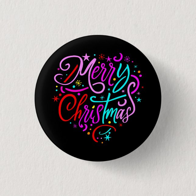 Merry Christmas - Christmas Designs  T-Shirt 1 Inch Round Button (Front)