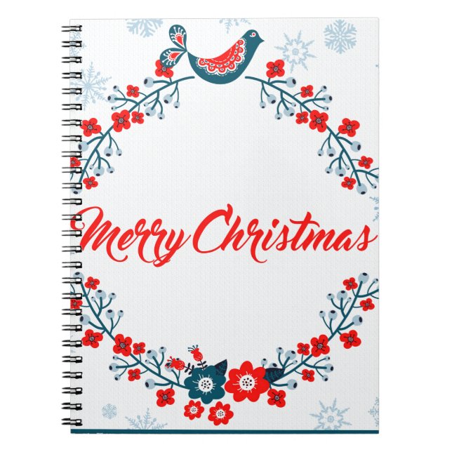 merry christmas christmas greeting notebook (Front)