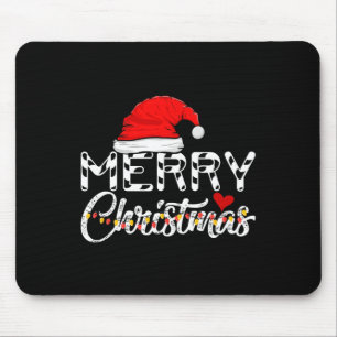 Merry Christmas Christmas Santa Claus Funny Family Mouse Pad
