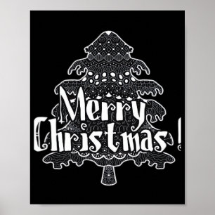 Merry Christmas, Christmas tree Classic Poster