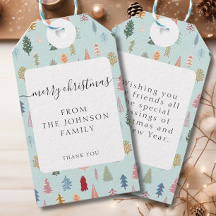 Merry Christmas! Christmas Tree  Gift Tags