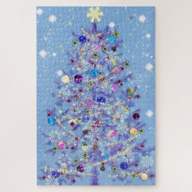 Merry Christmas - Christmas Tree - Jigsaw Puzzle (Vertical)