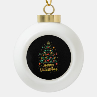 Merry Christmas Christmas Tree Lights Christmas Tr Ceramic Ball Christmas Ornament