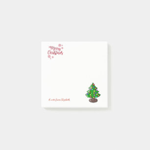 Merry Christmas, Christmas Tree-Personalized Post-it Notes