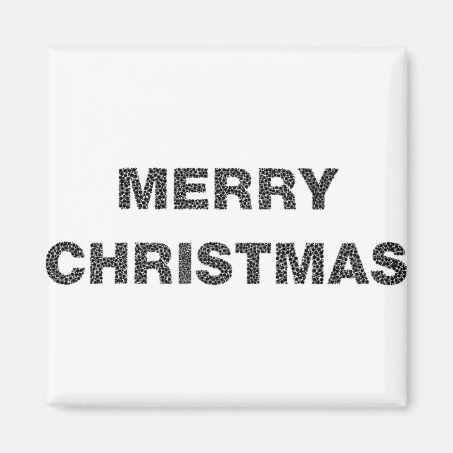 Merry Christmas Circles 4 Magnet (Front)