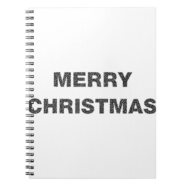 Merry Christmas Circles 4 Notebook (Front)