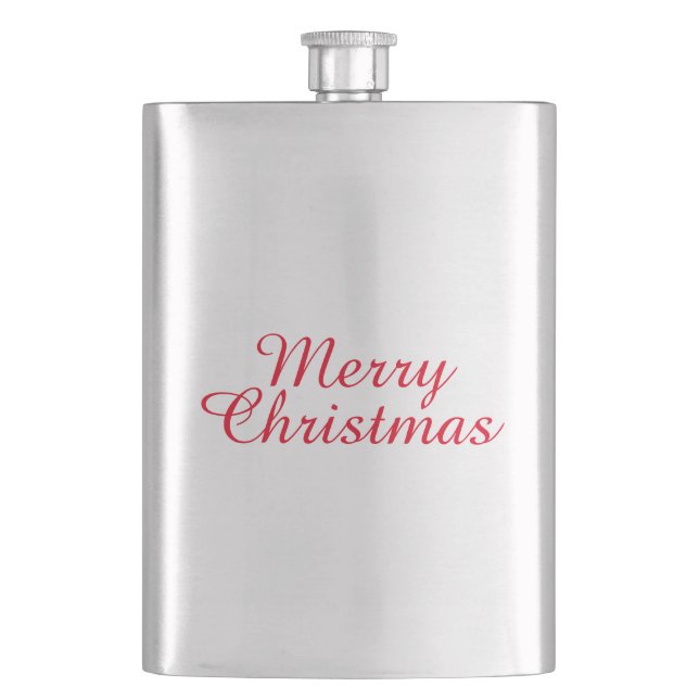Merry Christmas Classic Flask (Front)