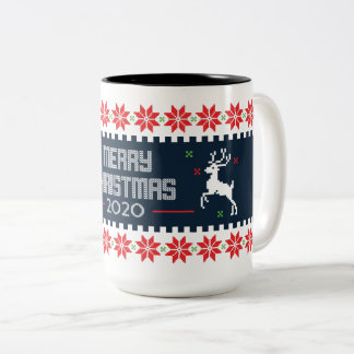 Merry Christmas Classic Pattern Mug