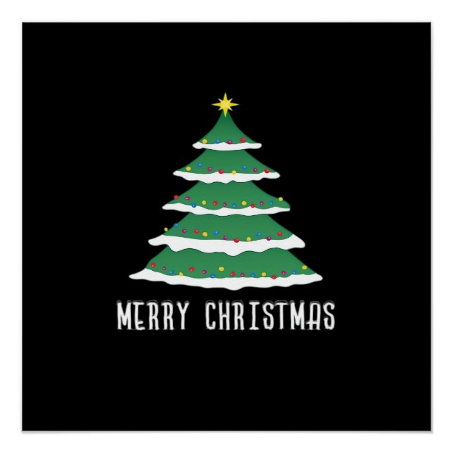 Merry Christmas Classic Poster (Front)