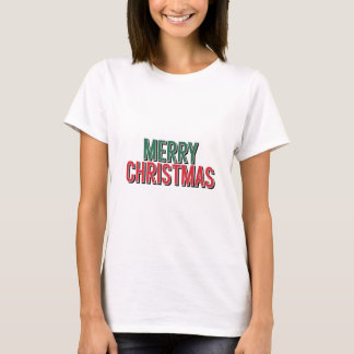Merry Christmas - Classic Red & White Tee