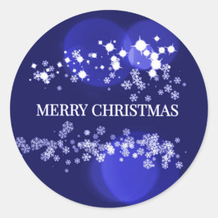 Merry Christmas Classic Round Sticker