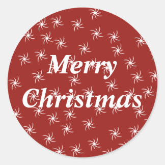 Merry Christmas Classic Round Sticker