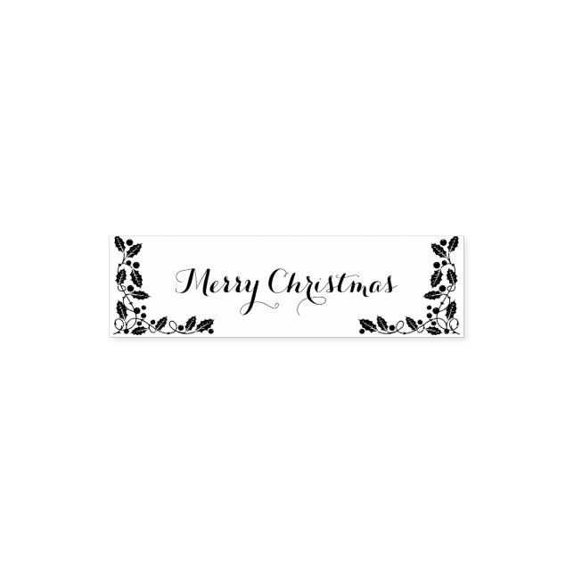 Merry Christmas Classic Self-inking Stamp (Design)