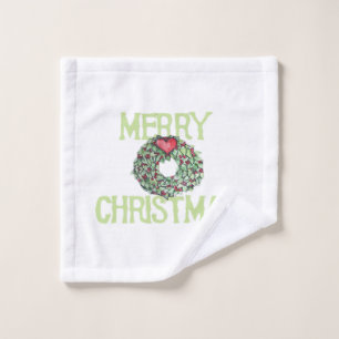 Merry Christmas Classic Wash Cloth